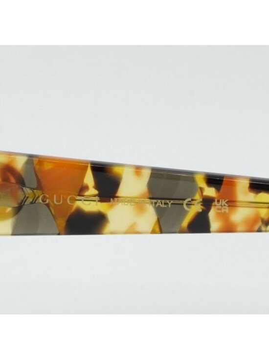 Gucci GG1257S 004 Women Sunglasses Havana Butterfly Frame, Blue Lenses main image 10